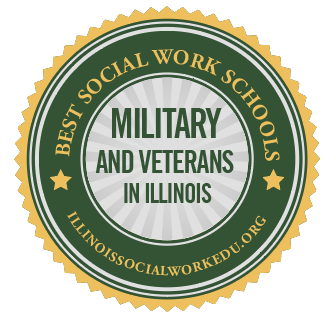 best social work schools in illinois for military veterans badge
